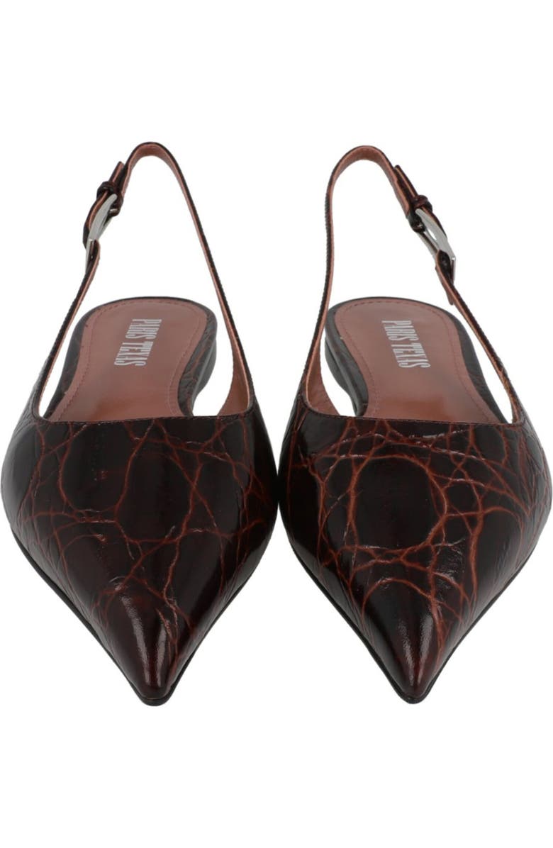 Paris Texas Jessica Pointed Toe Slingback Flat, Alternate, color,
