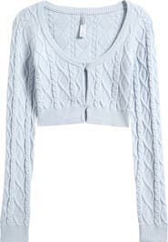 SKIMS Sweater Knit Crop Cardigan