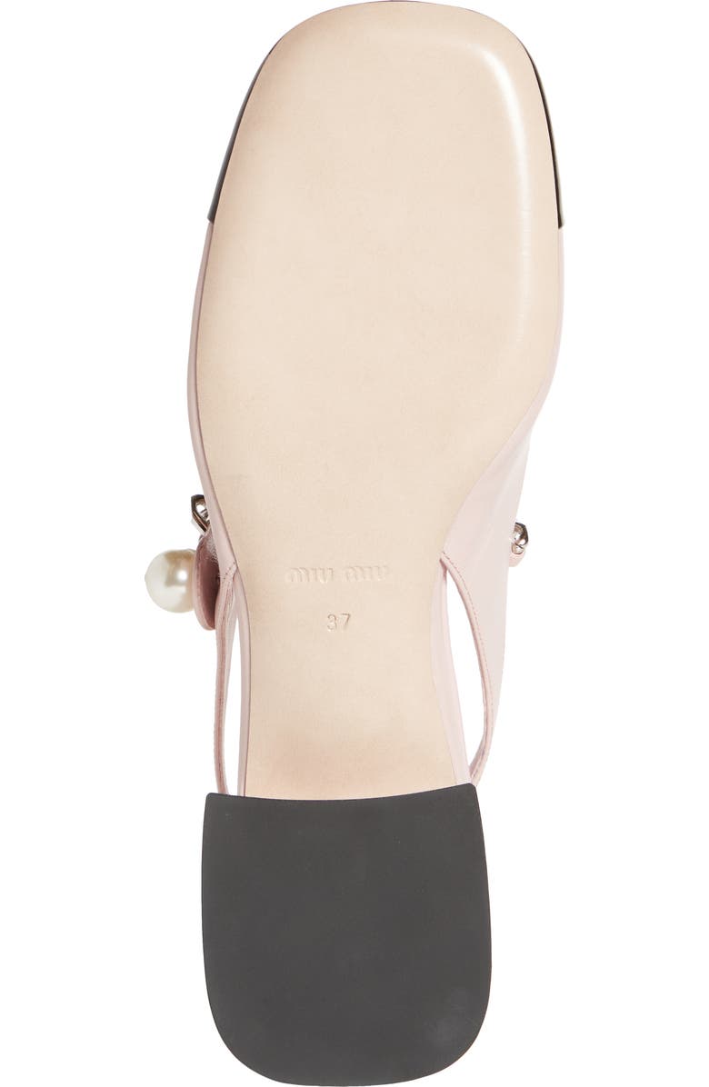 Miu Miu Mary Jane Cap Toe Slingback Pump, Alternate, color,