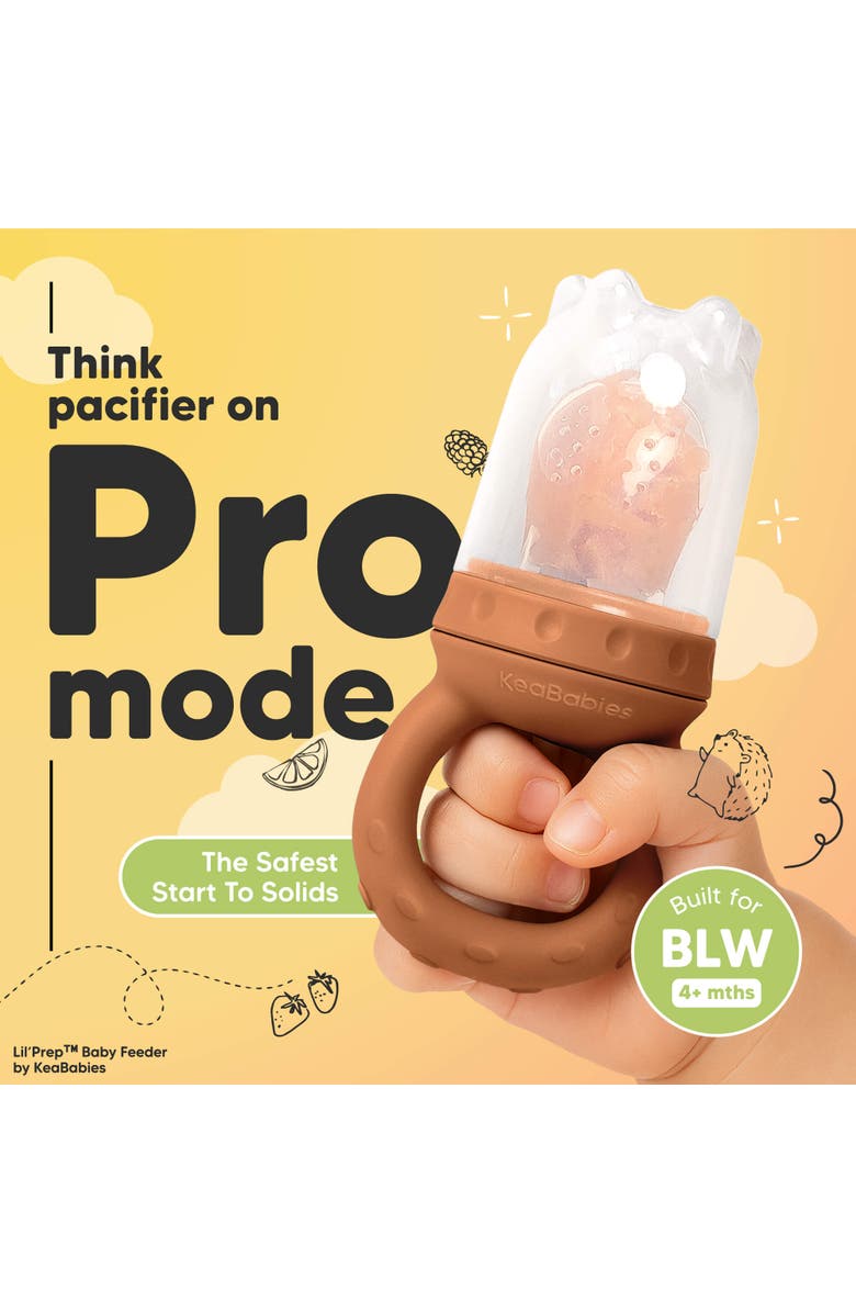 KeaBabies 2-Pack Lil' Prep Baby Food Feeders, Alternate, color, Terracotta