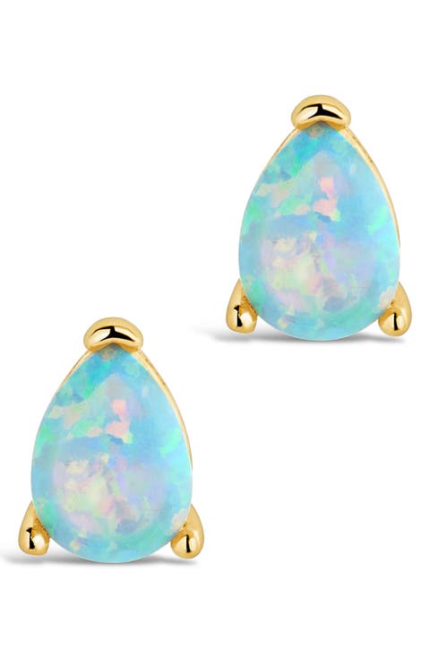 Isla Created Opal Stud Earrings