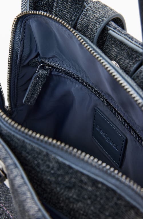 Desigual Medium Braided Denim-effect Backpack