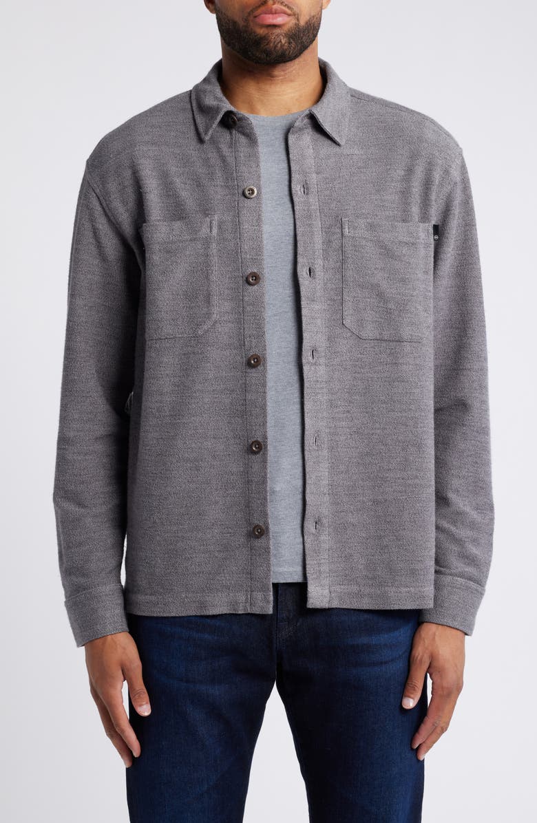 AG Elias Cotton Overshirt, Main, color, 