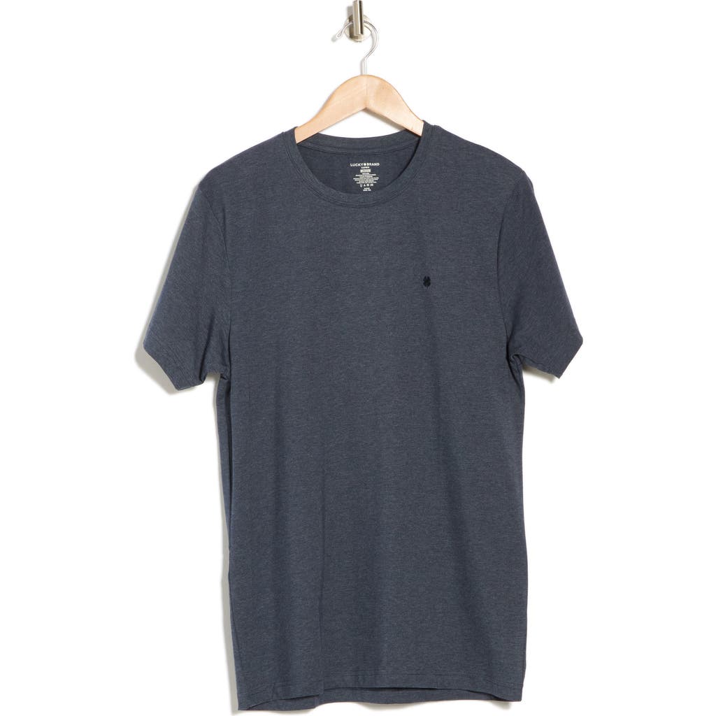 Lucky Brand Stretch Crewneck T-shirt In Mood Indigo