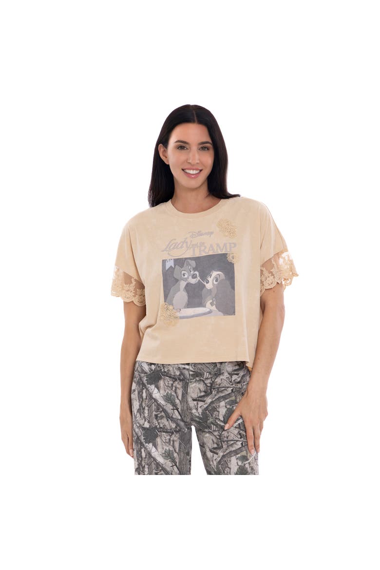 Short Sleeve T-Shirt, Main, color, Beige Lady Tramp