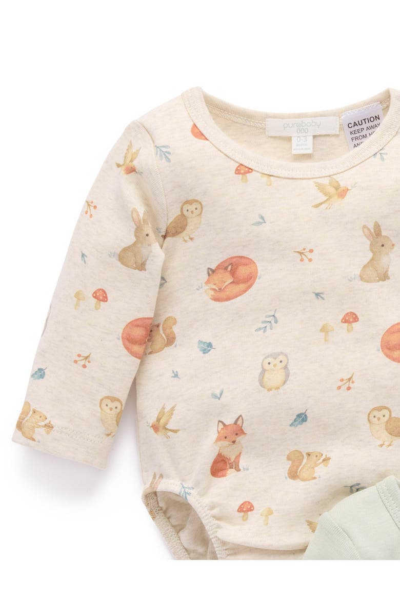 2 Pack Baby Bodysuit, Alternate, color, Woodland Print