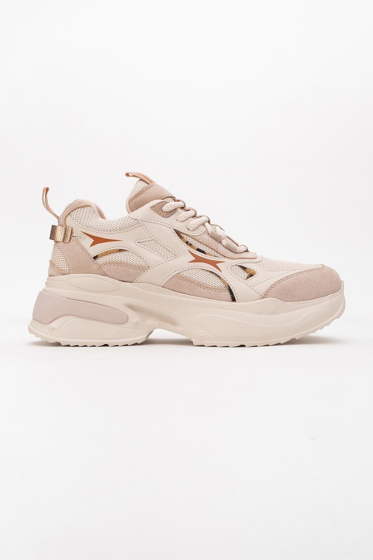 Prologue Shoes Marron Sport Sneakers, Alternate, color, Beige Faux Leather