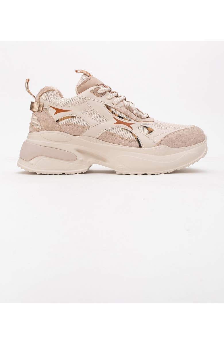 Prologue Shoes Marron Sport Sneakers, Alternate, color, Beige Faux Leather