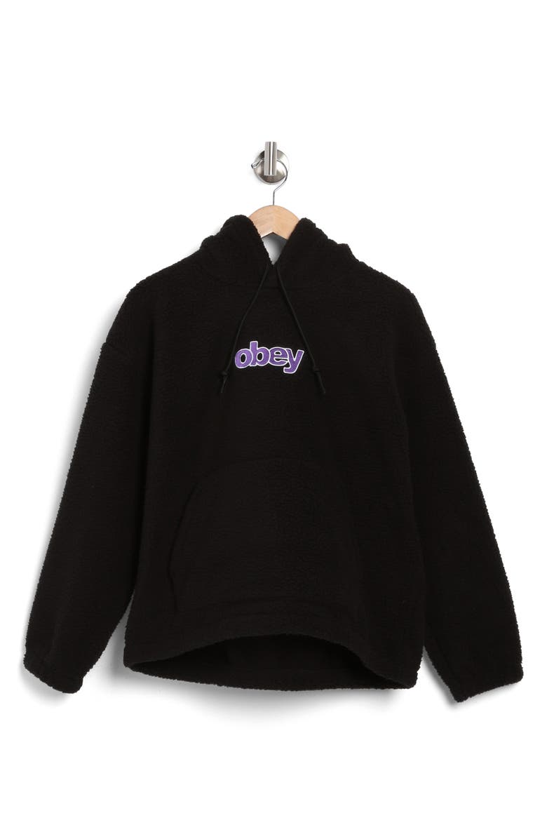 Obey Harper High Pile Fleece Hoodie, Alternate, color,