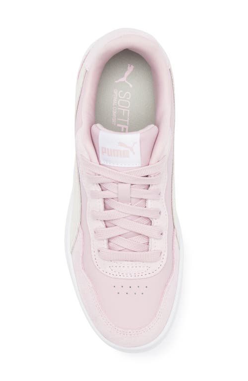 Puma Court Lally Skye Platform Sneaker In Rose Mauve- White