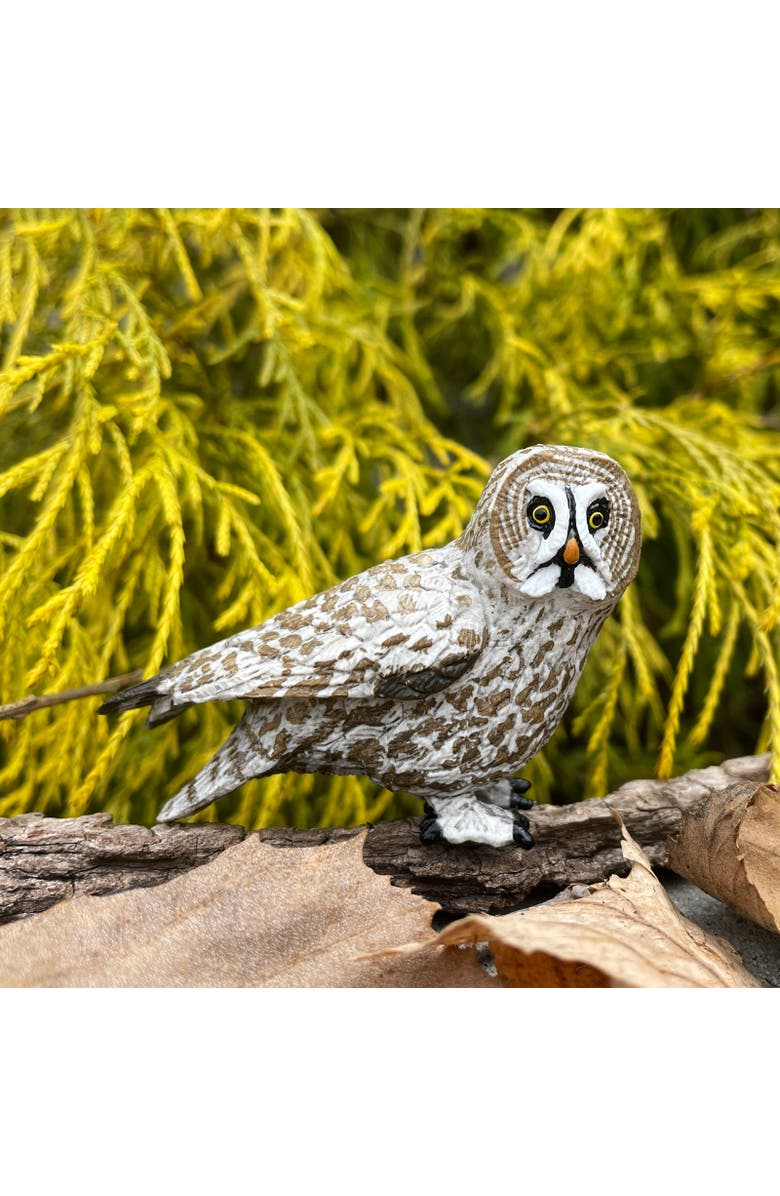 Safari Ltd. Great Grey Owl Kids Toy Figure, Alternate, color, NO COLOR