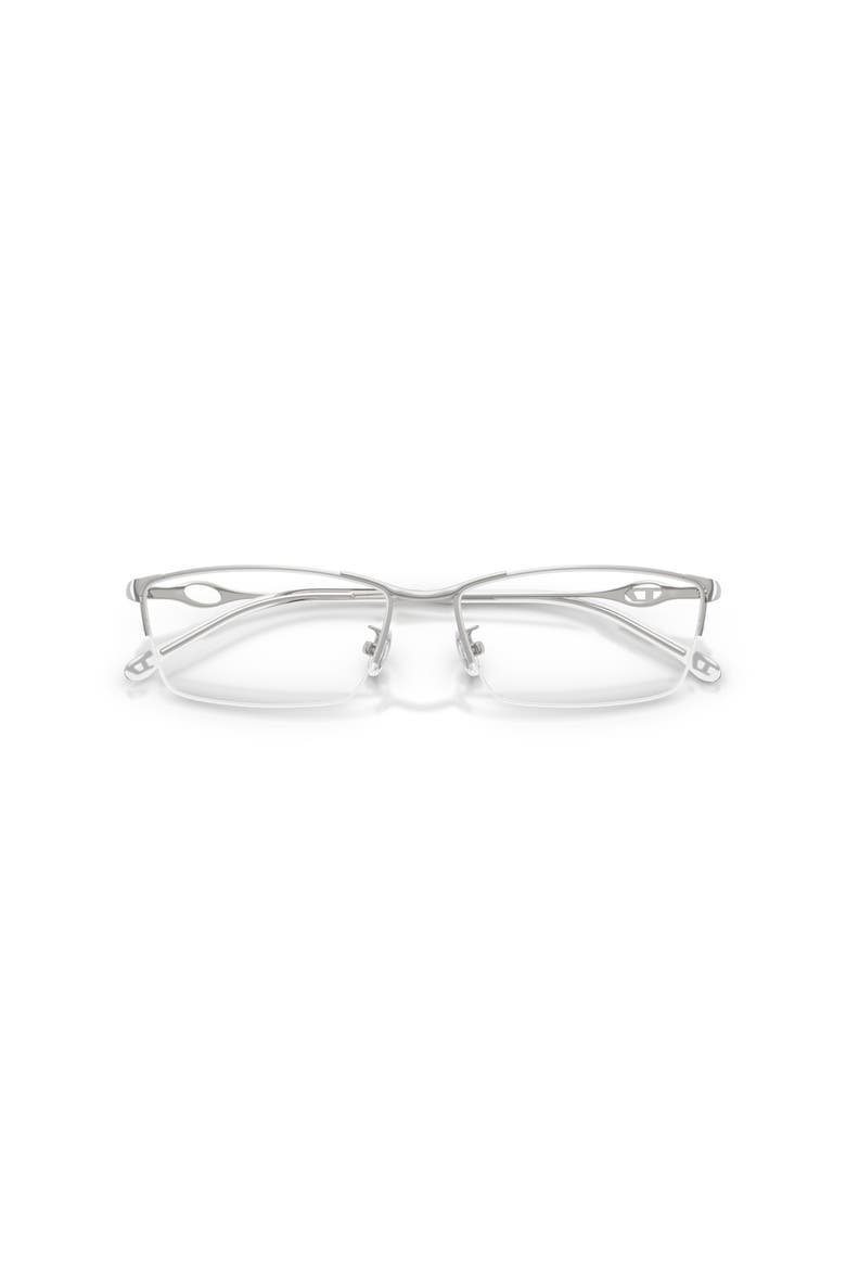 58mm Rectangle optical glasses, Alternate, color, Silver