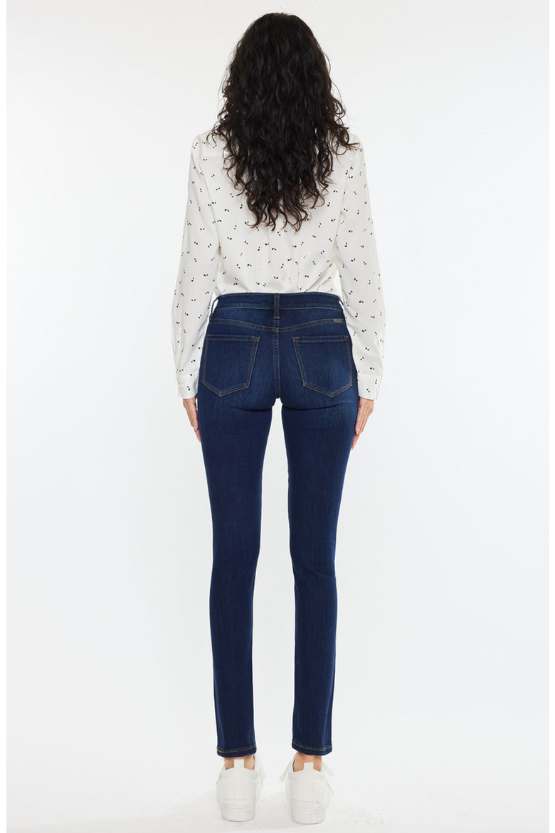 Madison Essentials Mid Rise Super Skinny, Alternate, color, Super Dark Wash