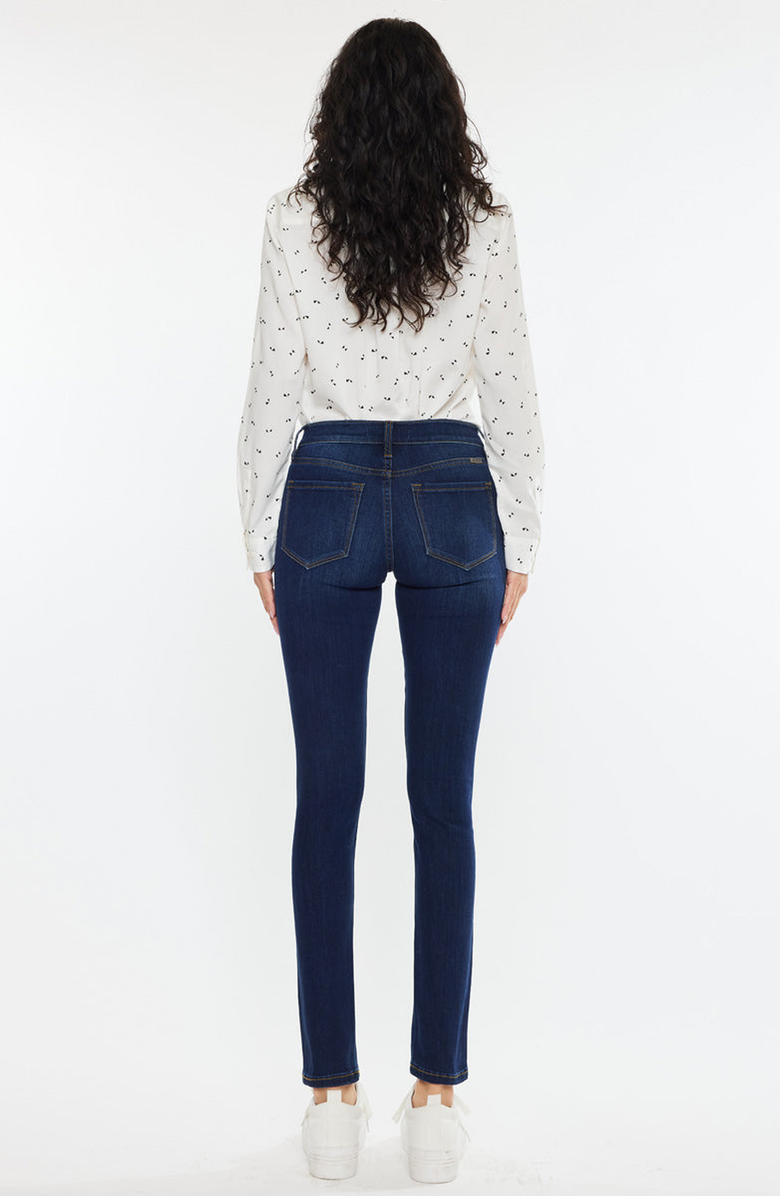 KanCan Madison Essentials Mid Rise Super Skinny, Alternate, color, Super Dark Wash