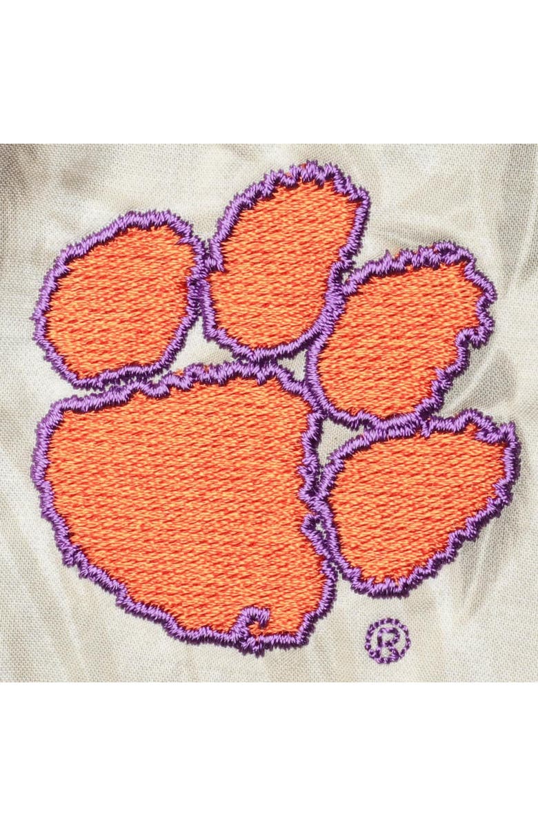 Tommy Bahama Men's Tommy Bahama Oatmeal Clemson Tigers Forest Fronds Button-Up Shirt, Alternate, color, 