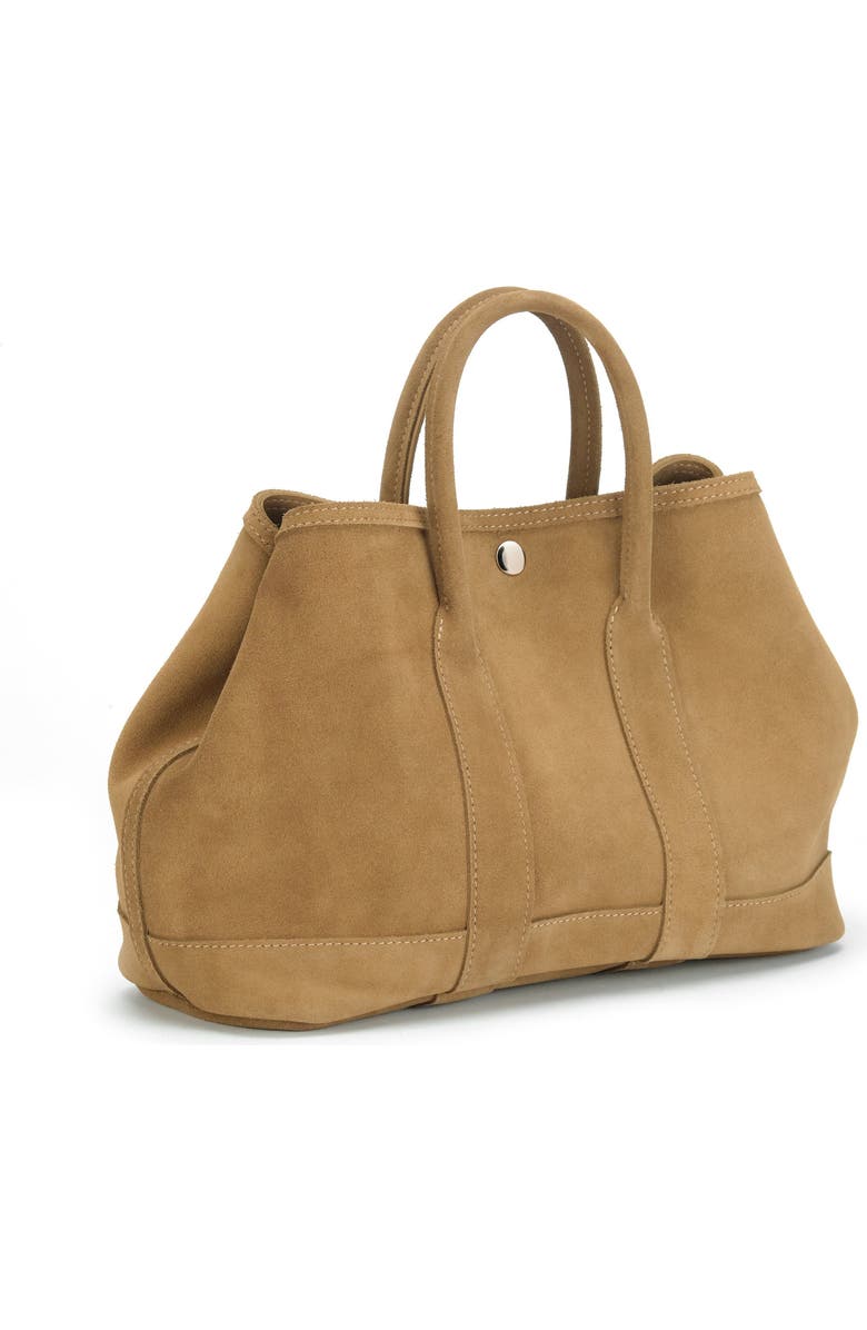 Ezra Arthur Audrey Nubuck Suede Leather Top Handle Bag, Alternate, color, Sand