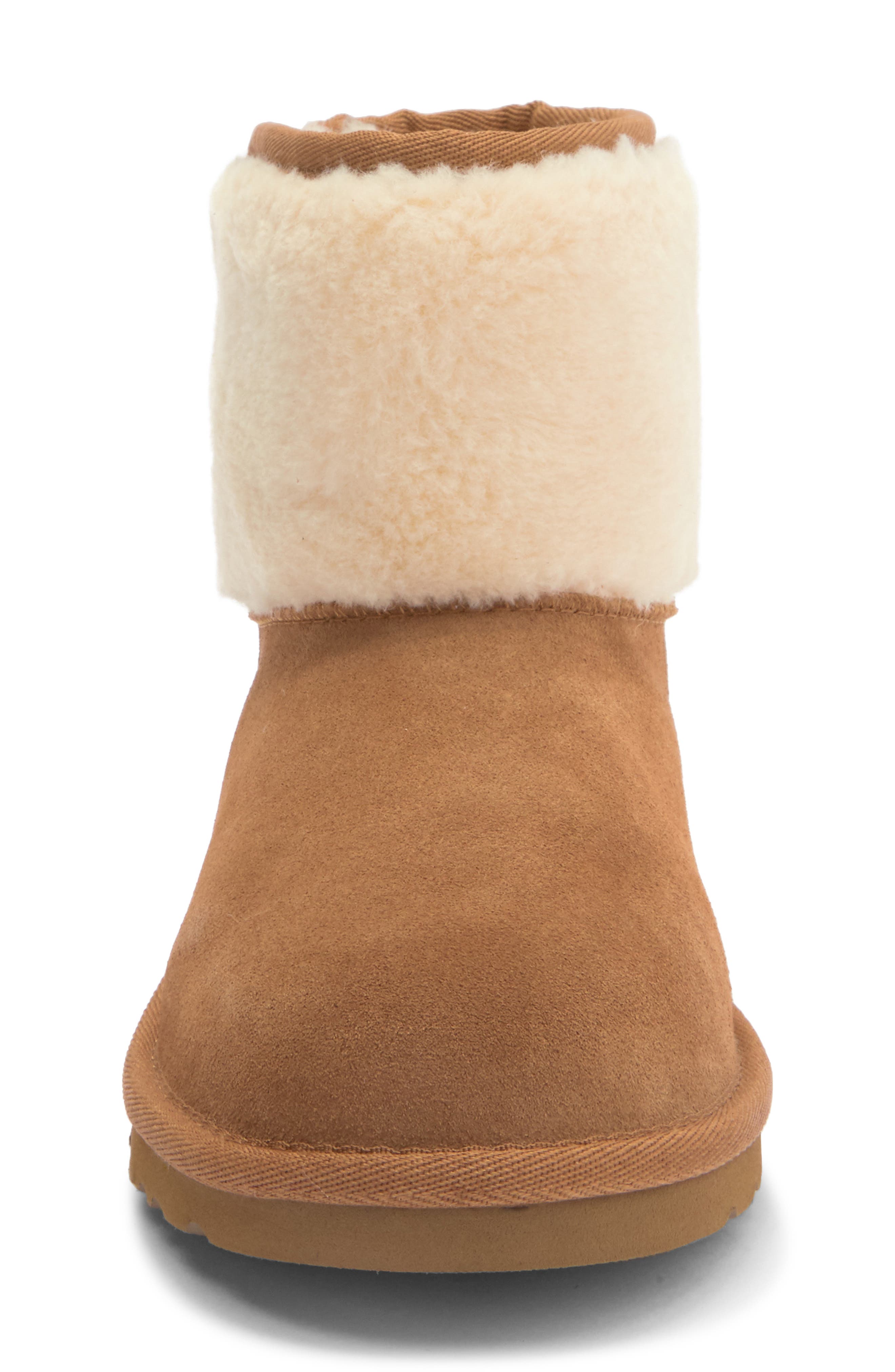 UGG<sup>®</sup> Kids' Classic Jona Luxury Boot, Alternate, color, Chestnut