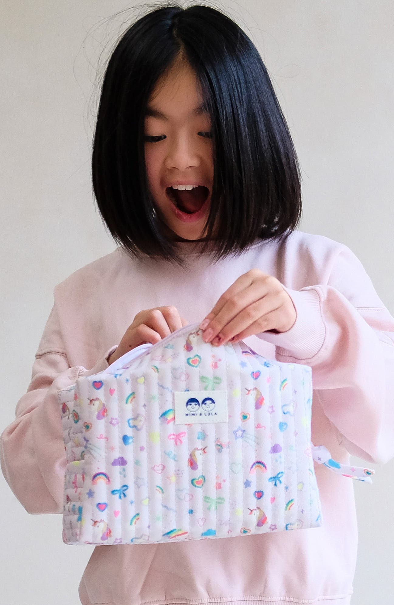 Mimi & Lula My Unicorn Washbag, Alternate, color, Light/ Pastel Purple