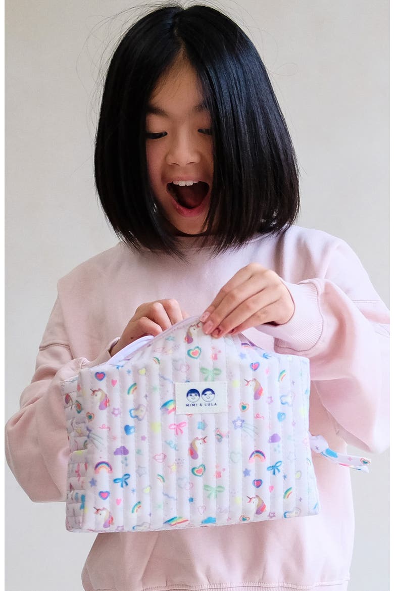 My Unicorn Washbag, Alternate, color, LIGHT/ PASTEL PURPLE