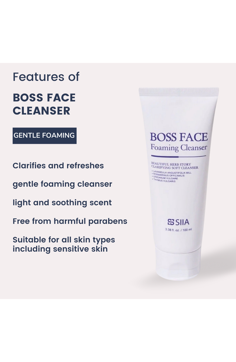 Siia Cosmetics Boss Face Foaming Cleanser, Alternate, color, 