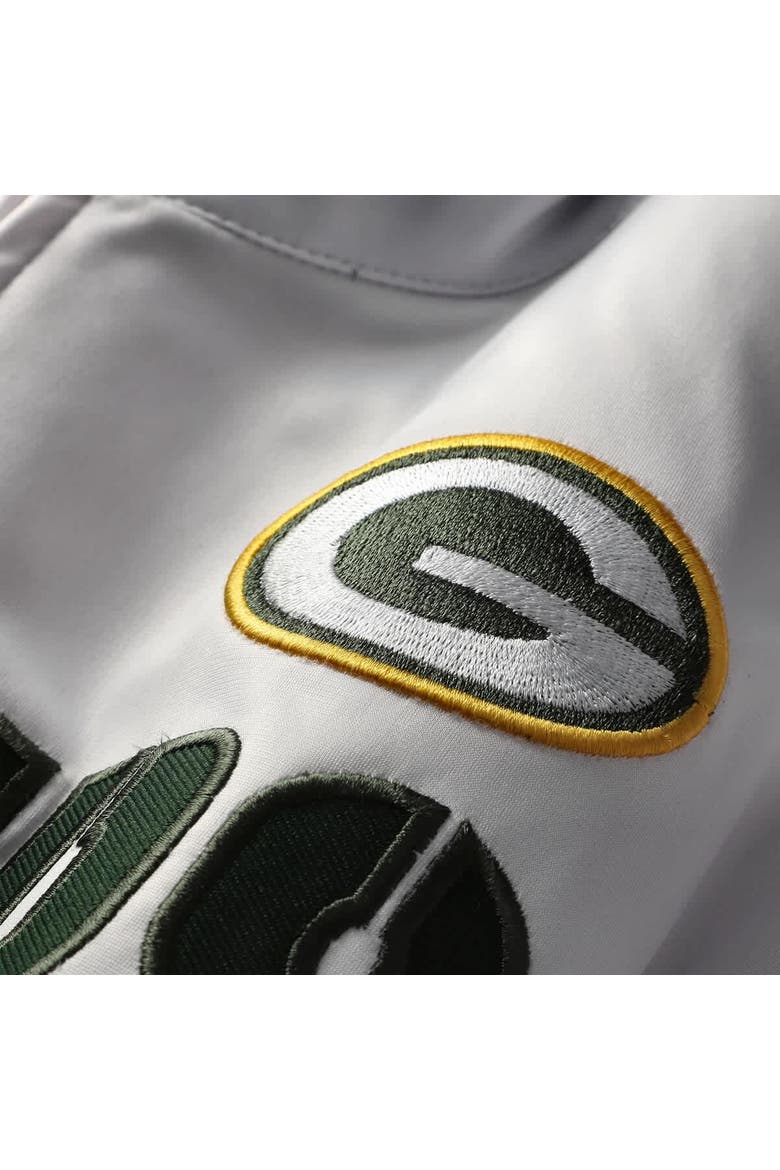 Men's Fanatics White Green Bay Packers Big & Tall Tricot Full-Zip Track Jacket, Alternate, color, White