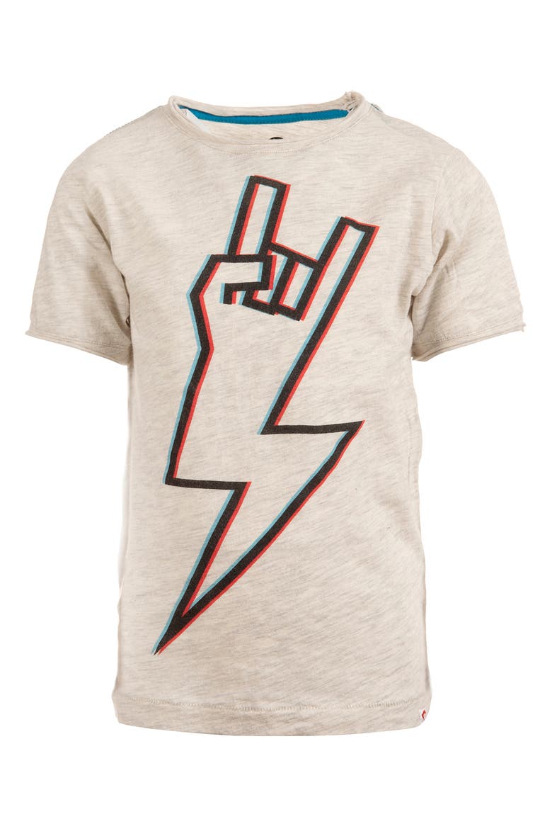 Kids' Rock Out Graphic Tee, Main, color, CLOUD HEATHER