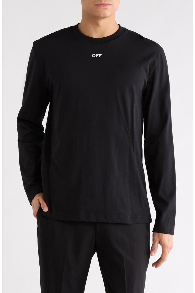 Vibe Arrow Skate Long Sleeve T-Shirt, Main, color, BLACK-AQUA GLASS