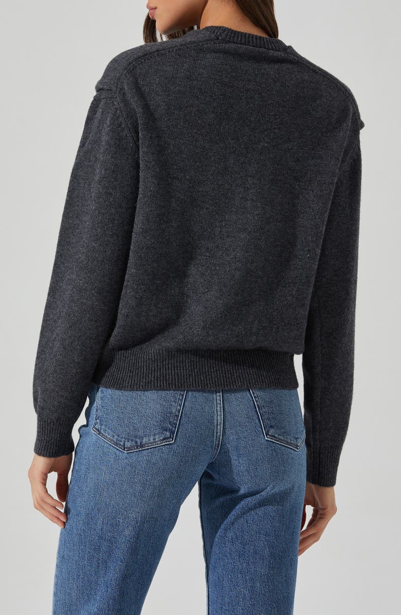 ASTR the Label Delrin Sweater, Alternate, color, Charcoal