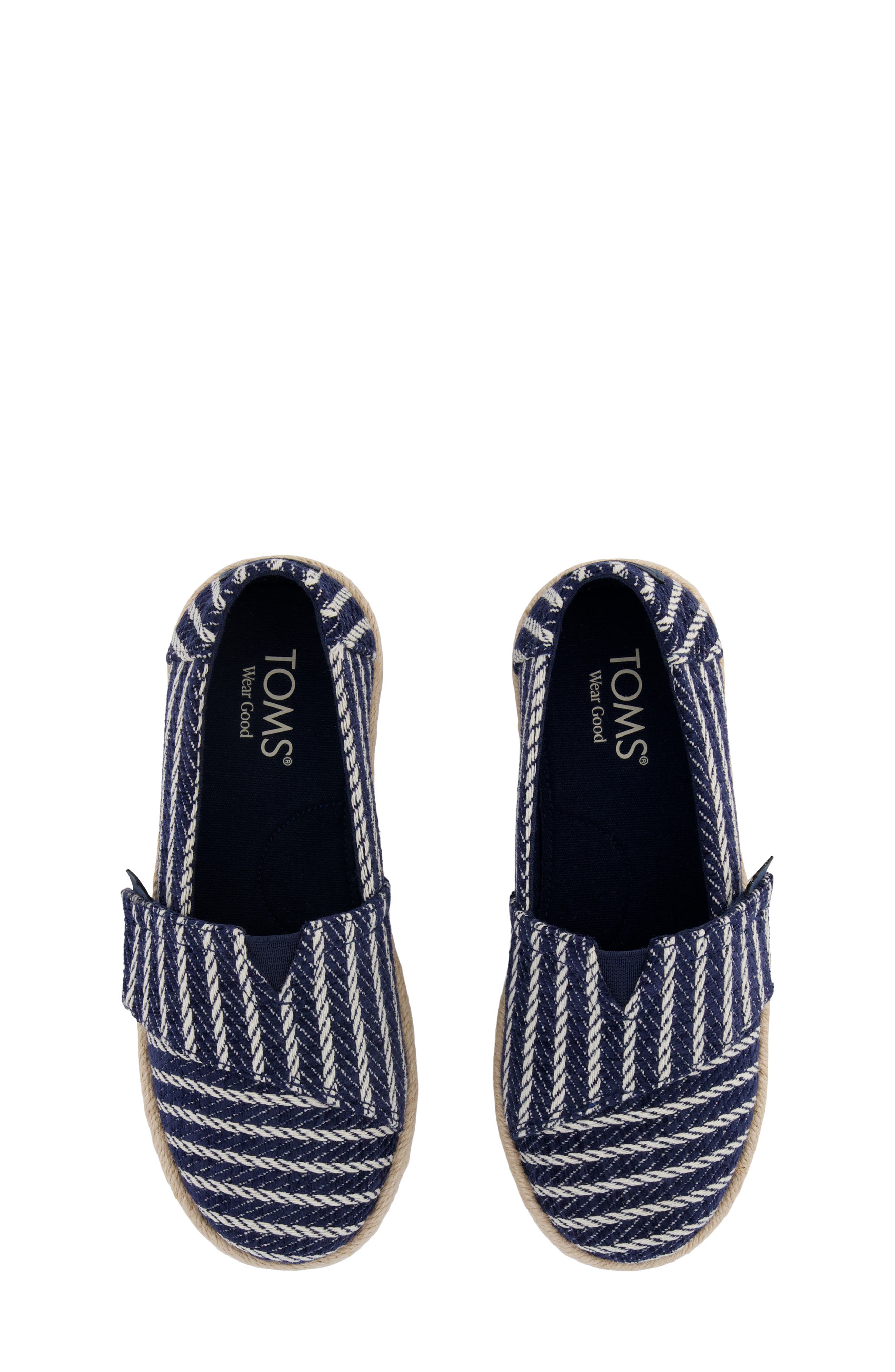 TOMS Kids' Alrope Espadrille, Alternate, color, Navy