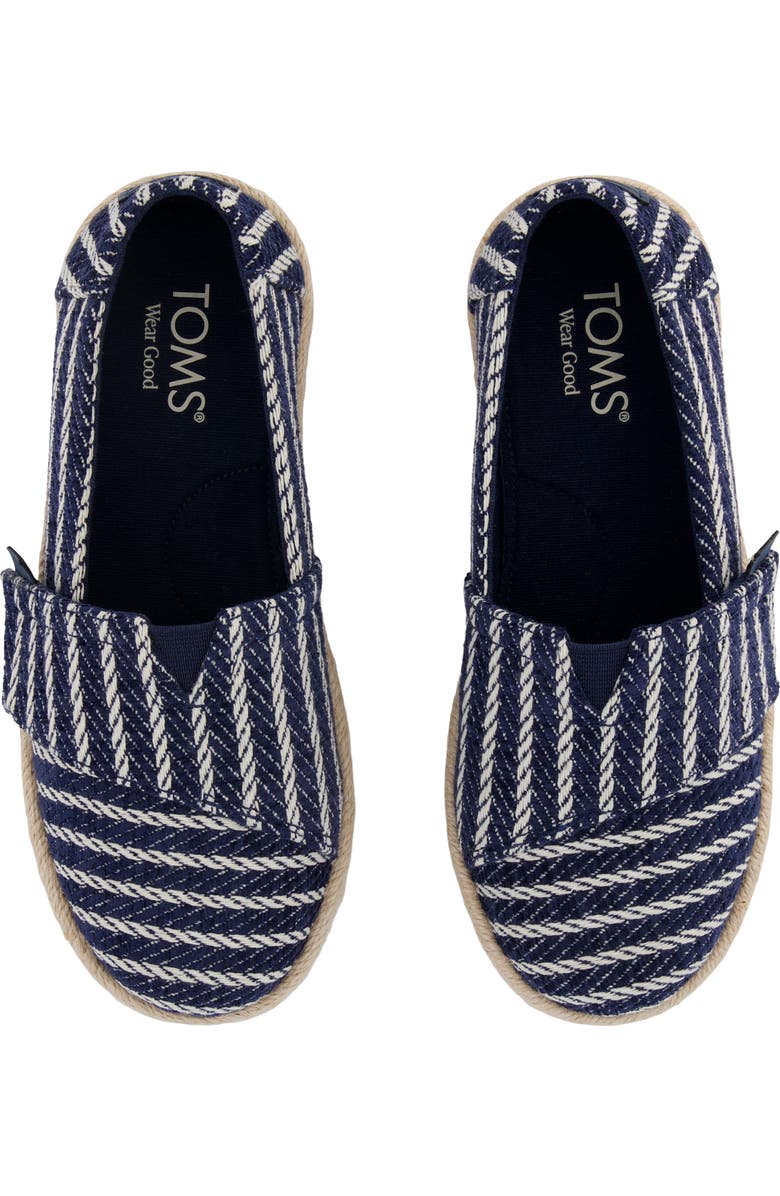 TOMS Kids' Alrope Espadrille, Alternate, color, Navy