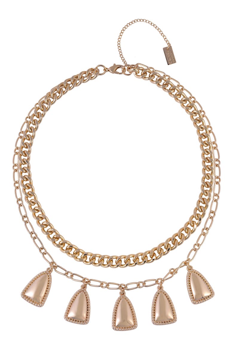 Layered Chain Necklace, Main, color, GOLD