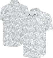 ANTIGUA Men's Antigua Gray San Diego Padres Resort Button-Up Shirt