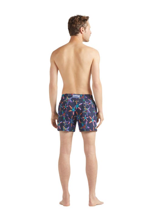 Vilebrequin Drawstring Swimming Trunks In Bleu Marine