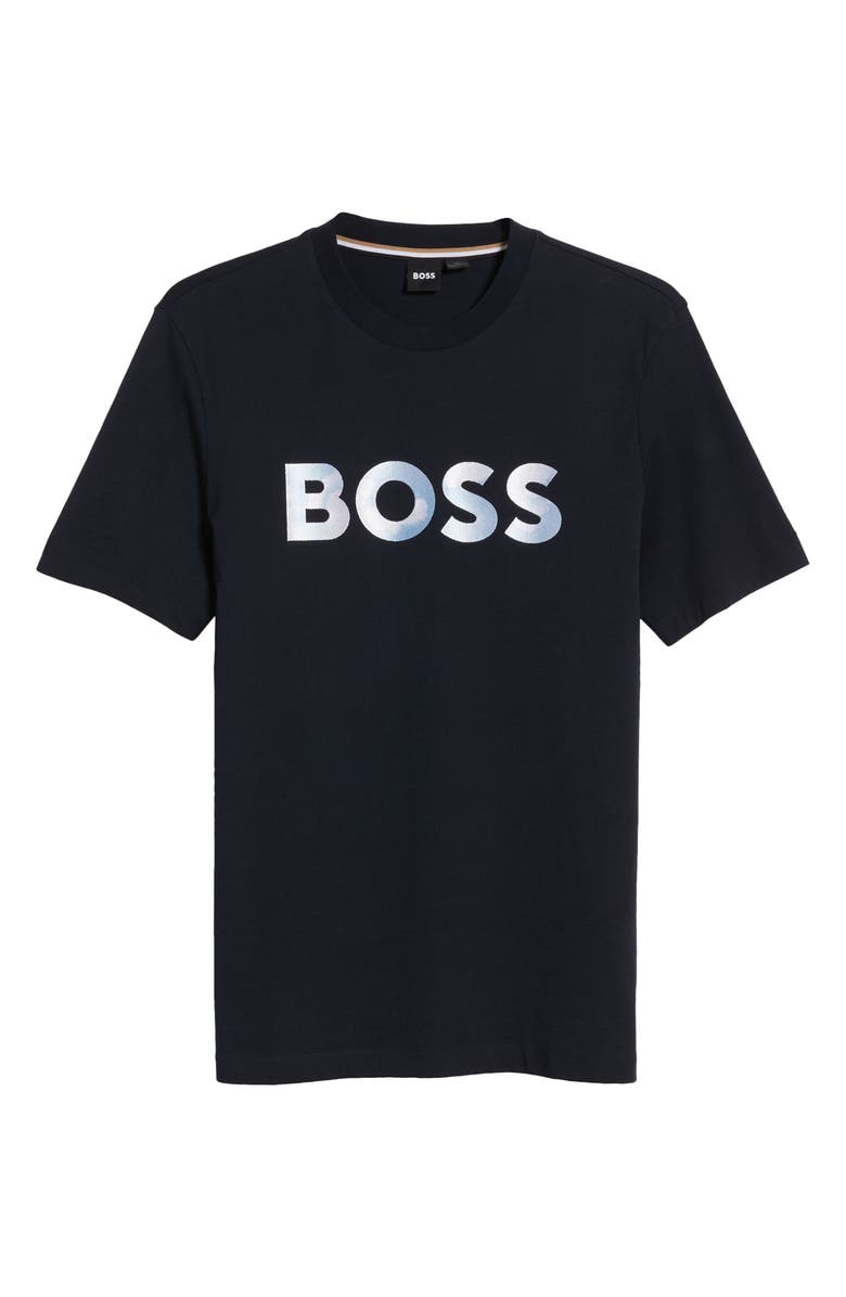 BOSS Thompson Logo Graphic T-Shirt, Alternate, color, Dark Blue
