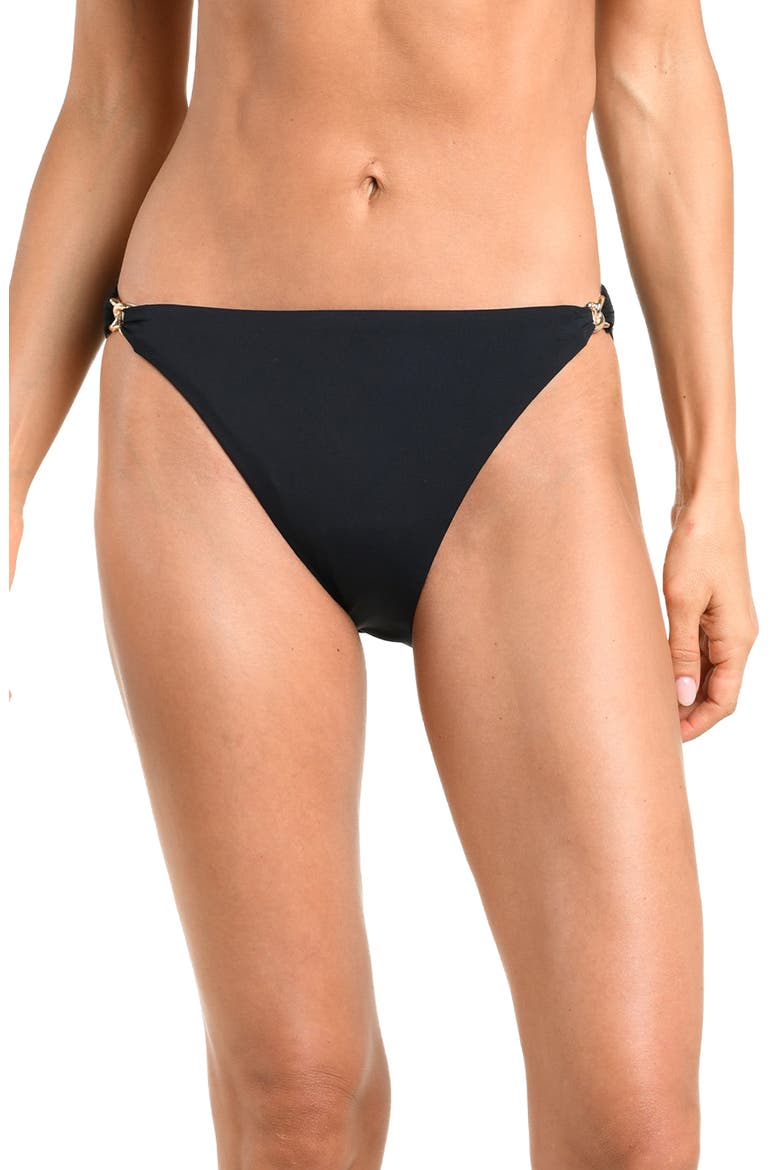 Island Goddess Bikini Bottoms, Alternate, color, BLACK