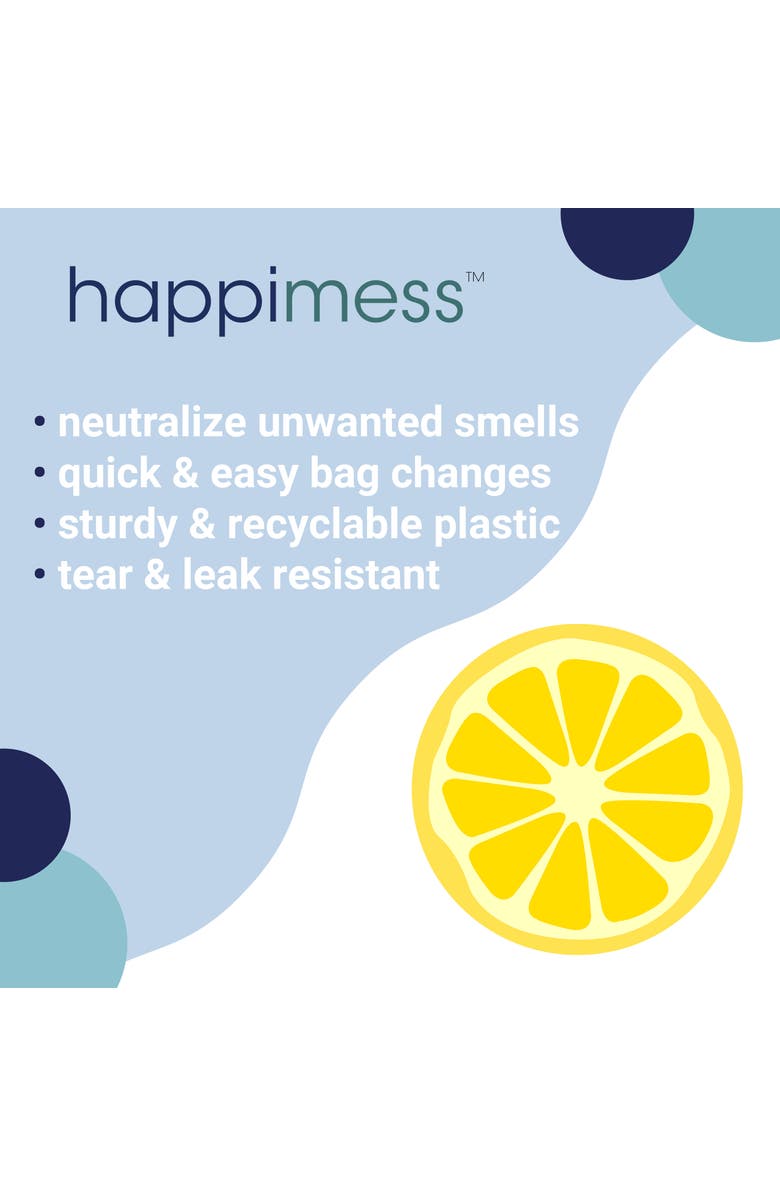HAPPIMESS 8-Gallon (30L) Drawstring Trash Can Liner,, Alternate, color, Lemon - White