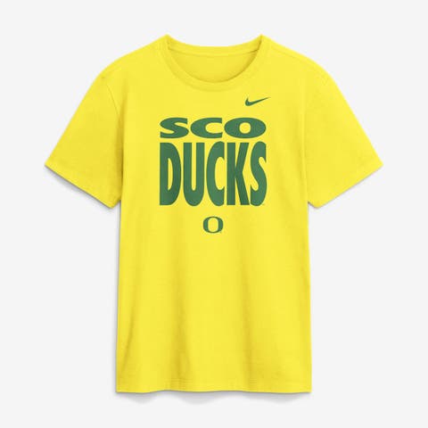 Men's Nike Yellow Oregon Ducks 2026 Sideline Dri-FIT Slogan T-Shirt