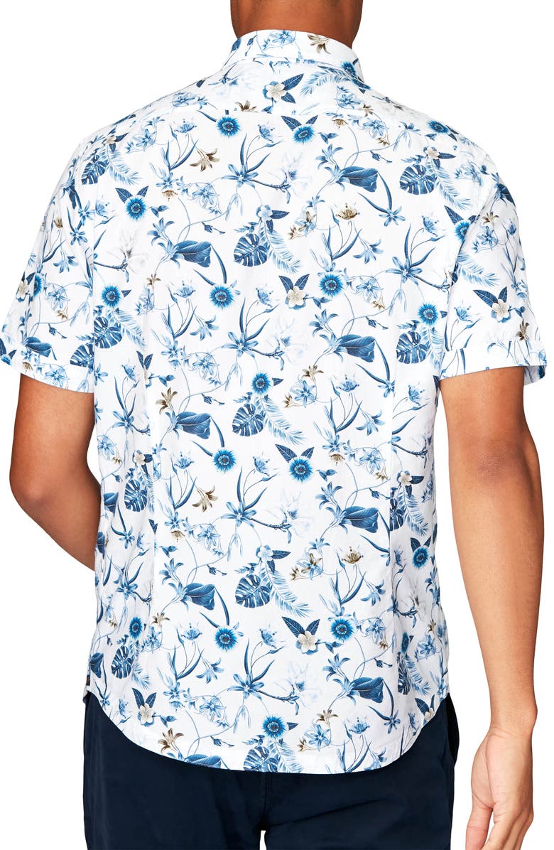 Good Man Brand On Point Slim Fit Short Sleeve Button-Up Shirt, Alternate, color, 