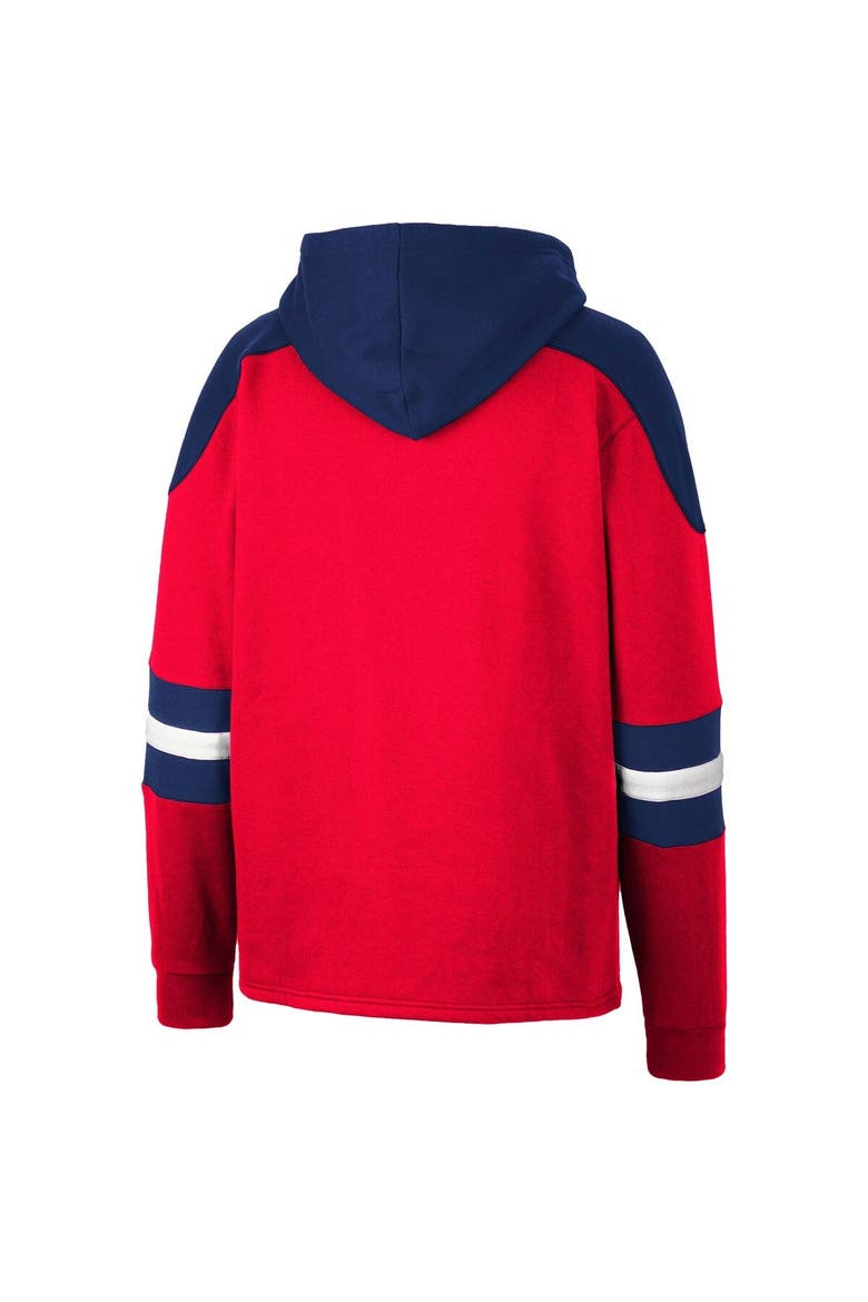 Men's Colosseum Red Arizona Wildcats Lace-Up 4.0 Pullover Hoodie, Alternate, color, Red