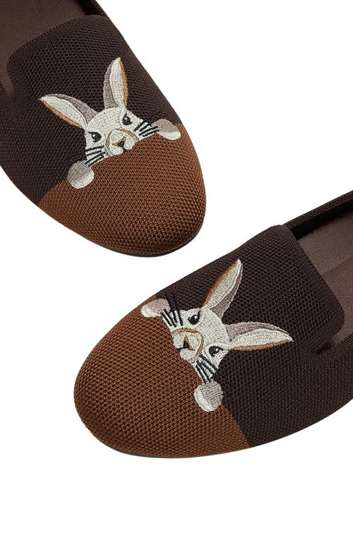 Vivaia Round-toe Embroidered Loafers In Brown