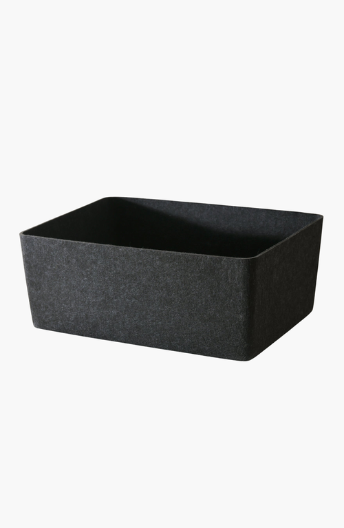 Sortjoy The Sculpted Bin In Carbon - Set Of 3