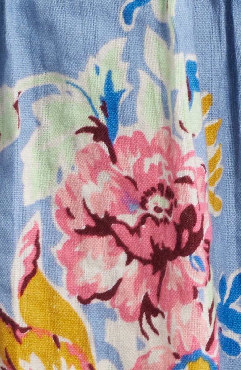 LOVE THE LABEL Melle Floral Pleated Drawstring Waist Miniskirt, Alternate, color, 