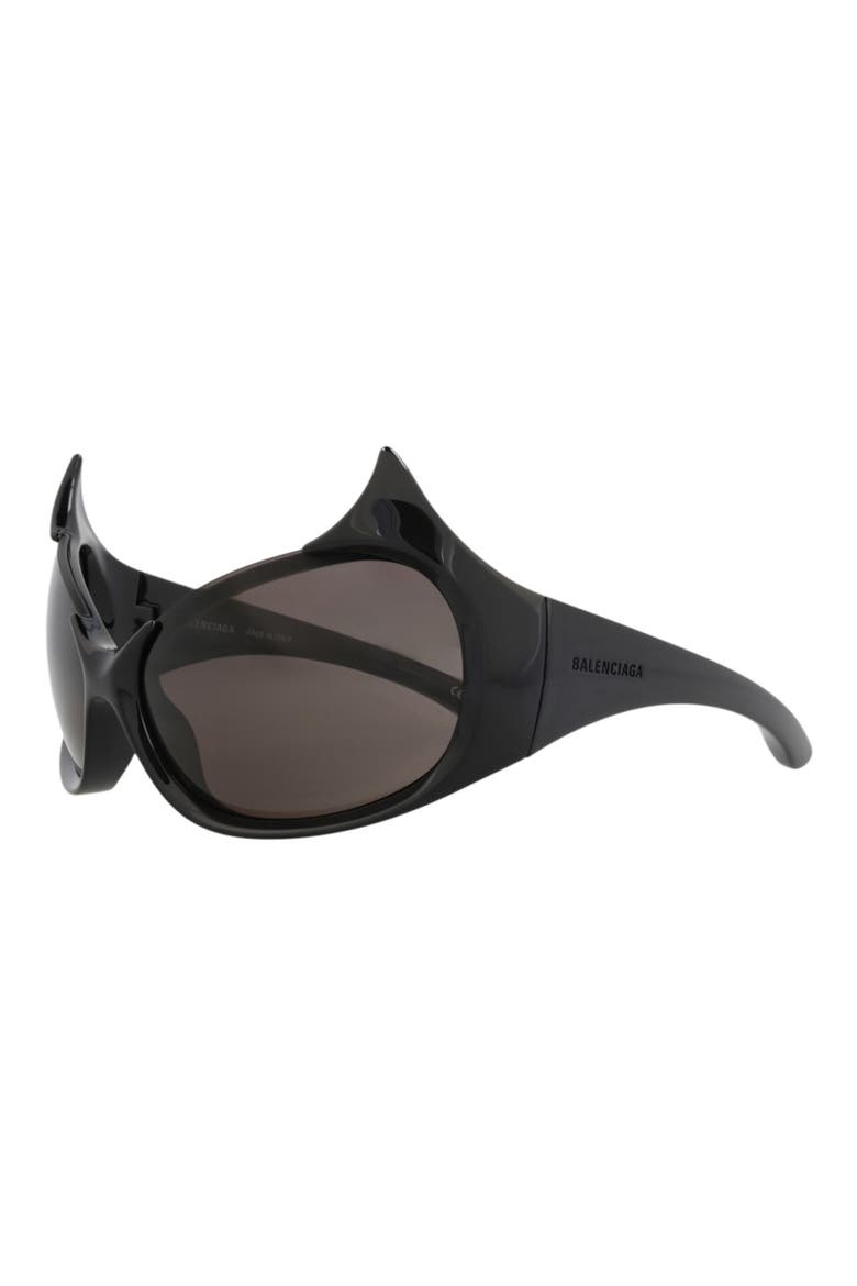 71mm Shield Sunglasses, Alternate, color, BLACK BLACK GREY