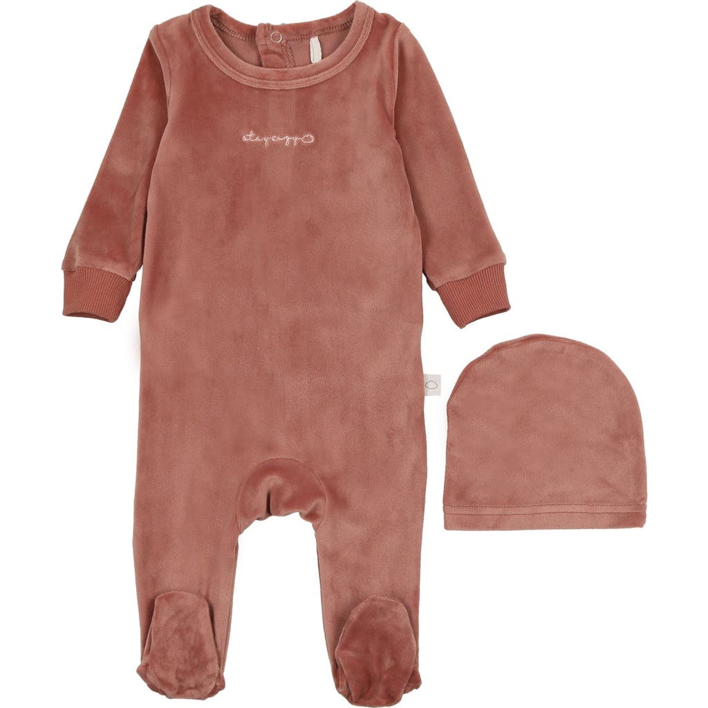 Pouf Girls Stay Cozy Footie In Brown