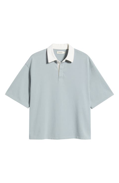 Cotton Half Placket Rugby Polo