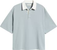 FRAME Cotton Half Placket Rugby Polo
