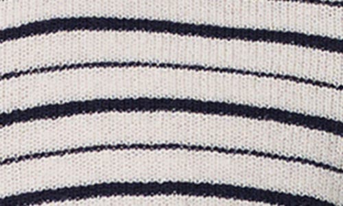 Rag & Bone Dina Stripe Short-sleeve Cardigan In Ivory Multi