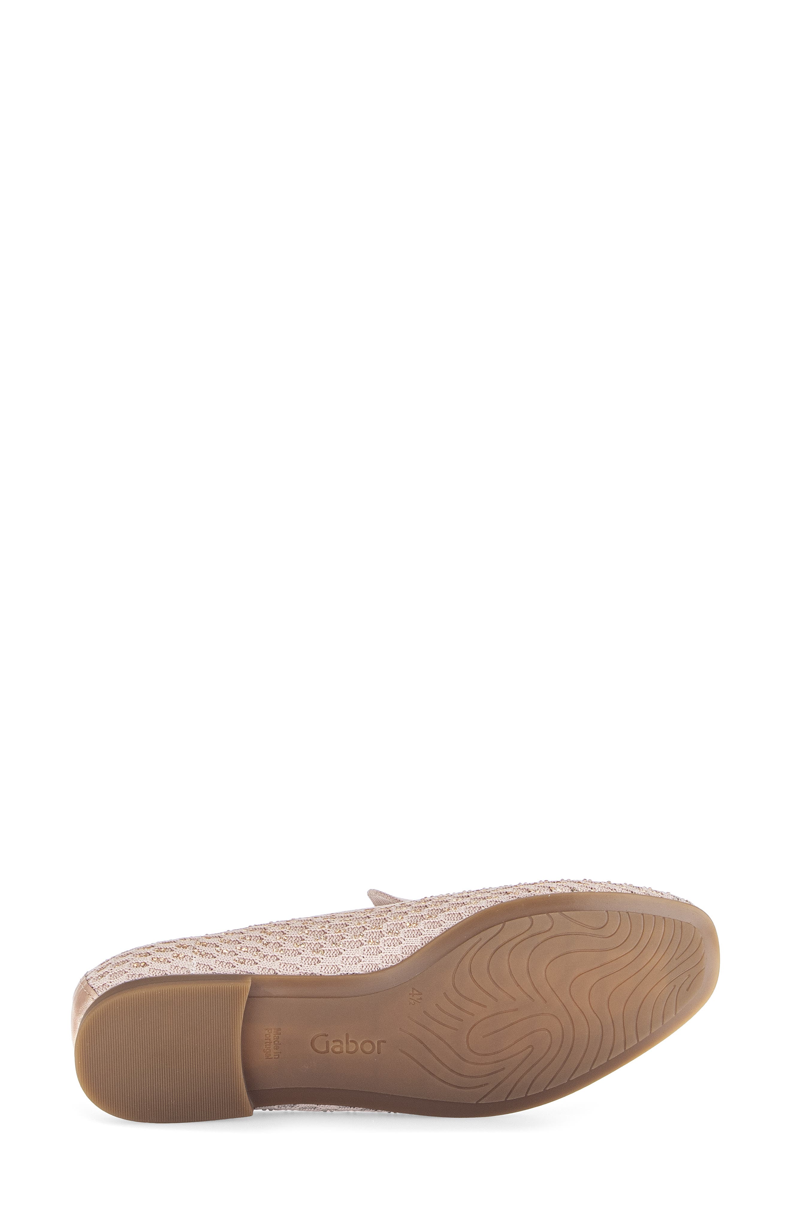 Gabor Rhinestone Knit Loafer, Alternate, color, Rouge