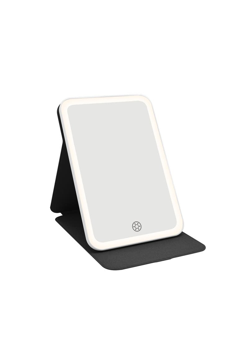 Touch Tablet Mini Tri-Tone LED Makeup Mirror, Alternate, color, Black