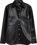 JKEEFER Stabb Leather Shirt Jacket